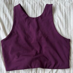 Girlfriend Collective Dylan bra in Plum